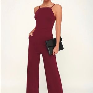 Lulu’s Burgundy Jumpsuit